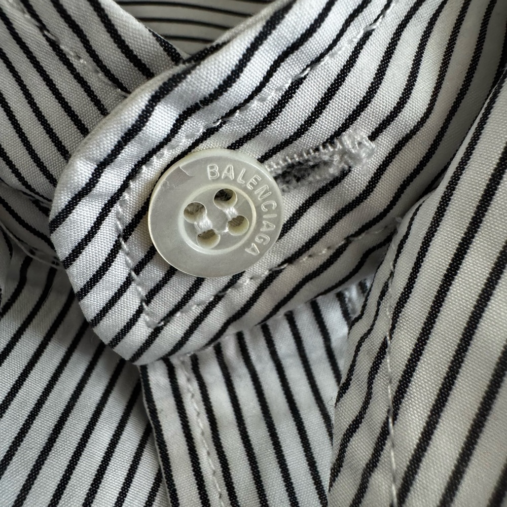 Balenciaga Monochrome Striped Button Down Shirt oversized - Picture 5 of 12